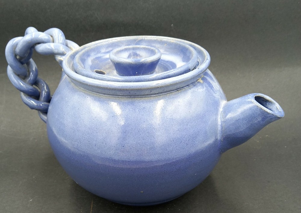Hand Made Glazed Pottery Tea Pot Teapot