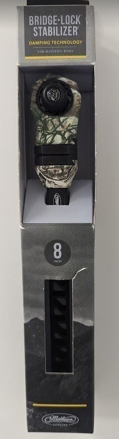 Mathews Bridge-Lock Bow Stabilizer - 8" Bridge Lock - Realtree Edge
