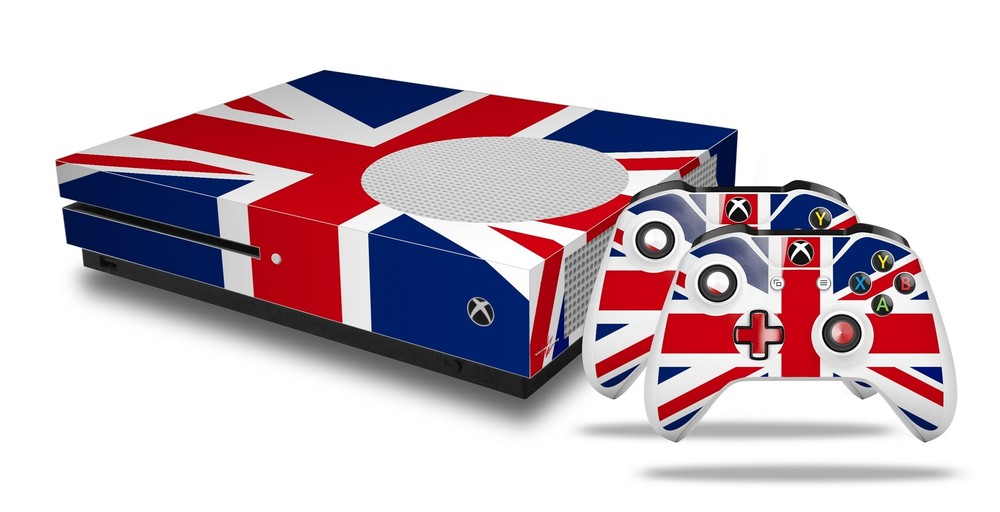 Skin XBOX One S Console Controller Union Jack 02