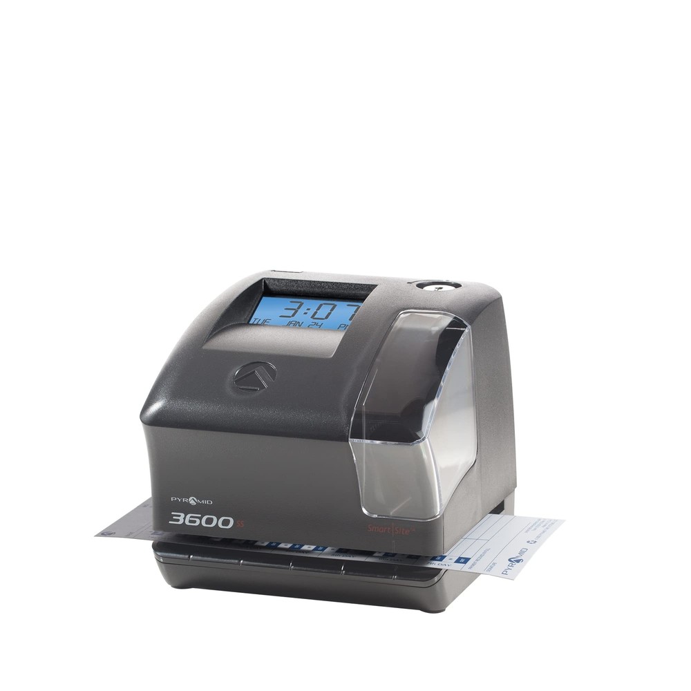 Pyramid Time Systems Model 3600SS SmartSite Time Clock and Document Stamp, Sm...