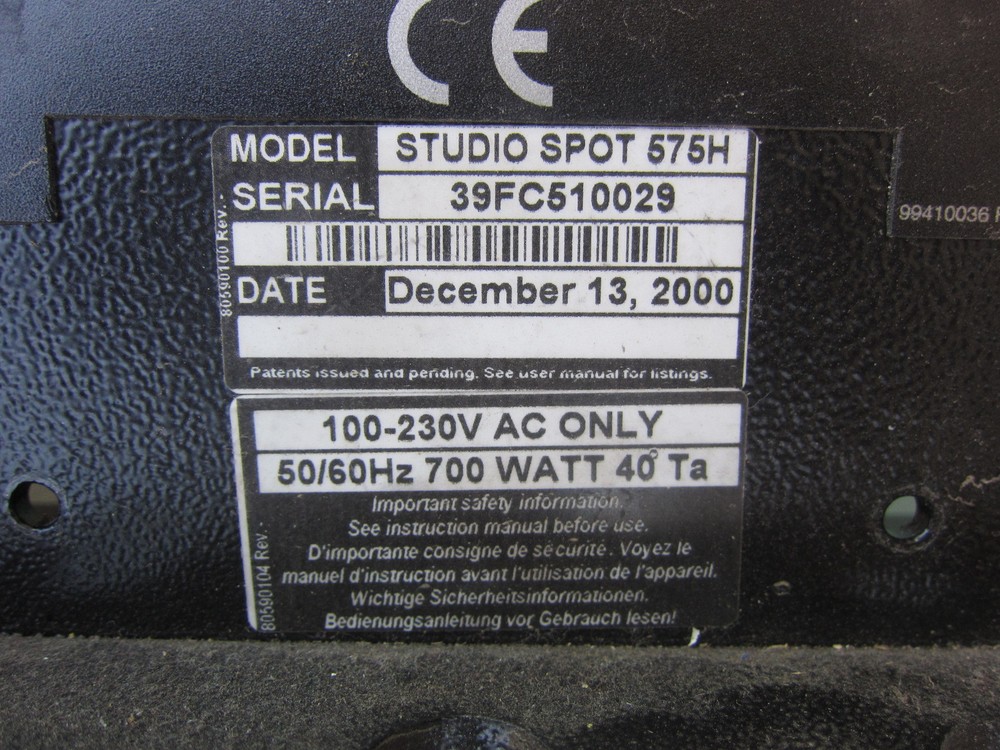 Studio Spot 575 80010114 Circuit Board, Used