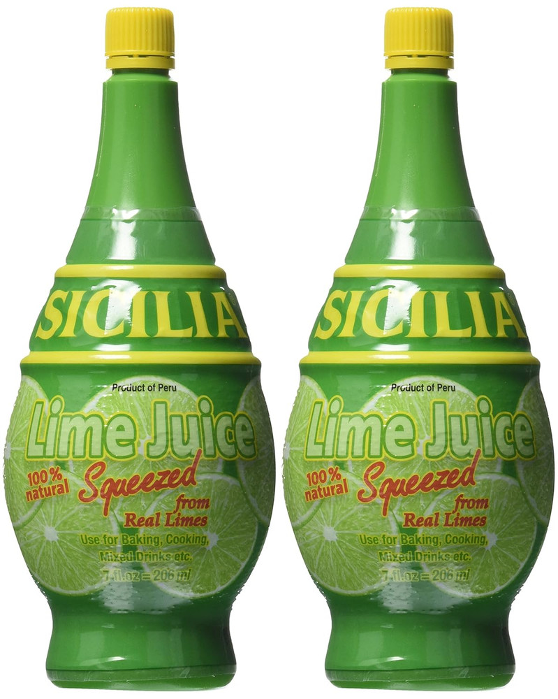 4 Pack Sicilia Lime Juice Bundle 7.0 oz Each