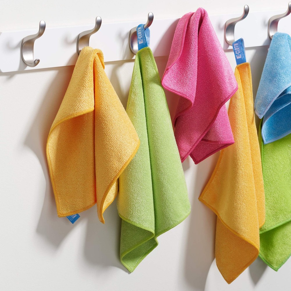 E Cloth General Purpose Cleaning Cloths 4 Pack Assorted Colors Reusable Micro...