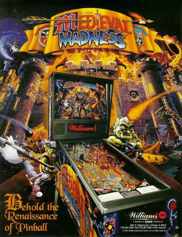 Medieval Madness-CPU Rom 1.09C [G11] [Bally / Williams] EPROM (Profanity)