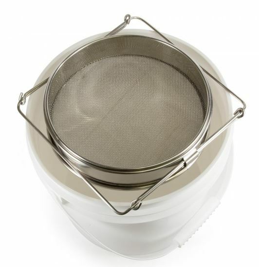 Double Metal Honey Sieve for Bucket Straining.  Beekeeping.
