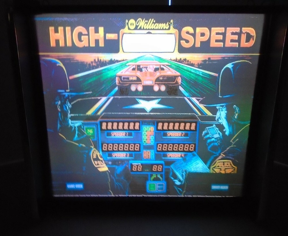 Williams High Speed Pinball Head LED Display light box