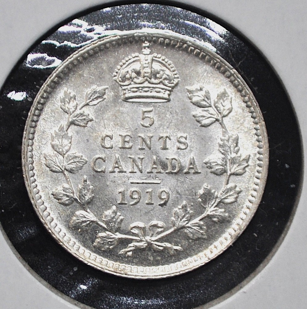 1919 Canada 5 Cent
