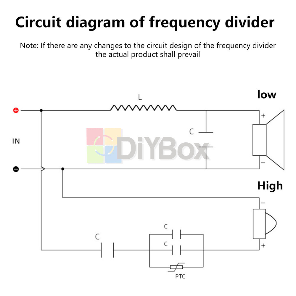 Speaker Modification Upgrade Crossover Frequency Filter High & Low Two-way HiFi