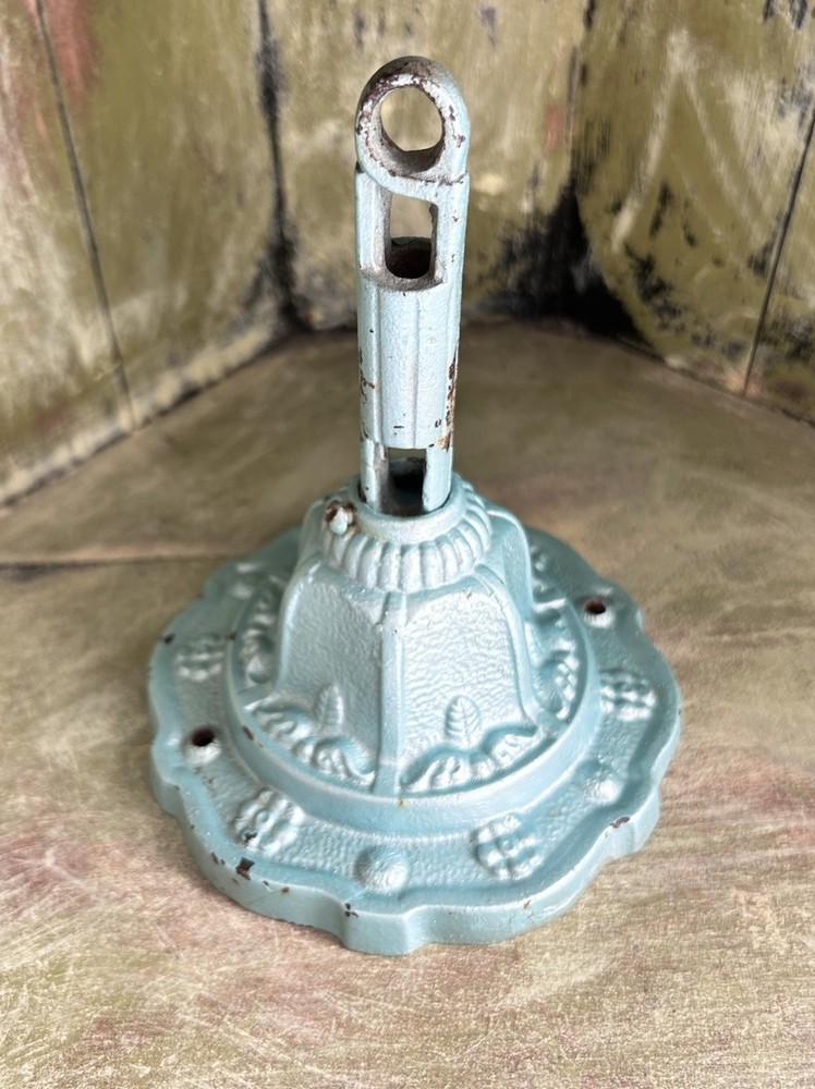 Vintage Antique Ceiling Bracket Chain Loop Ceiling Mount Cast Iron