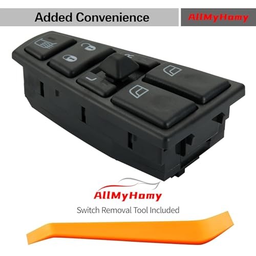 18-Pin Driver Side Master Power Window Switch Compatible with Volvo Trucks
