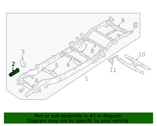 Genuine Nissan Rail End E0171-EZ0MA