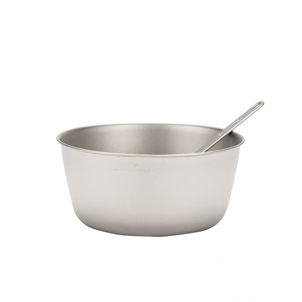 Titanium Trek Bowl, Durable, Lightweight, Outdoor Kitchen Essential, Stackabl...