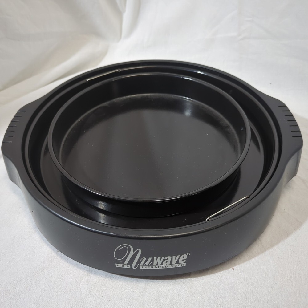 Nuwave Pro Infrared Oven 20328 Replacement Bottom Base Pan, Drip Tray, & 10" Pan