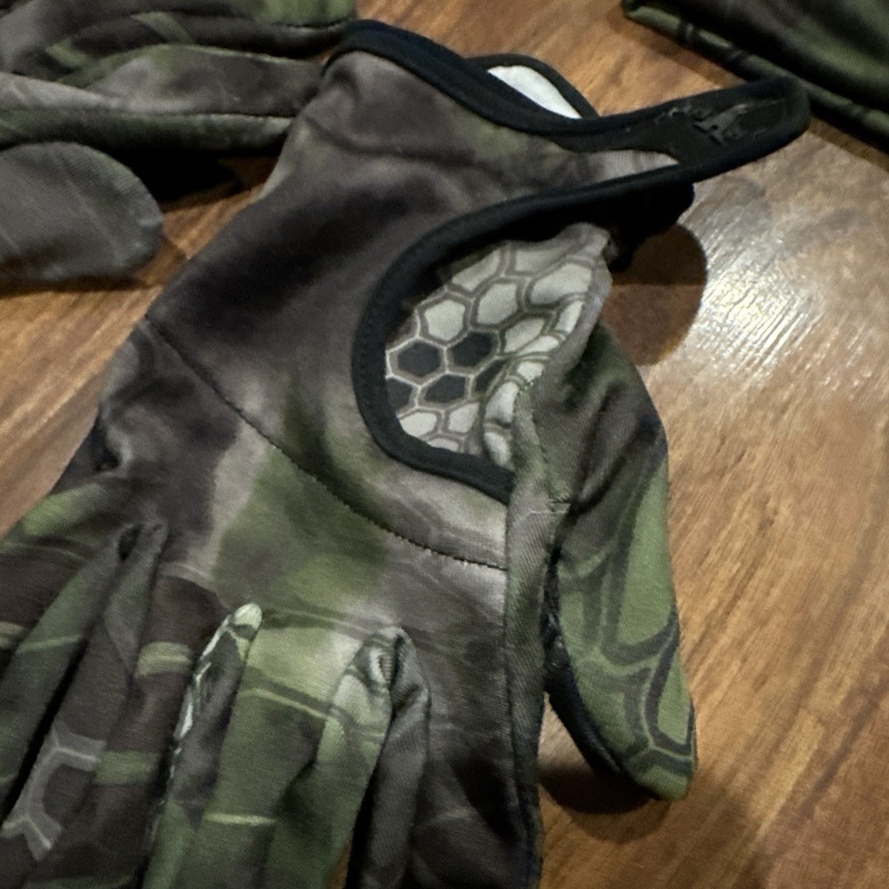 Kryptek - Kiska Beanie + Krypton Gloves (Medium) - Camo Hunting Set