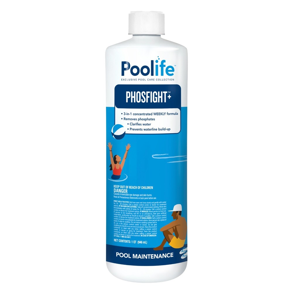 Poolife Phosfight+ Phosphate Remover and Clarifier (32 oz)