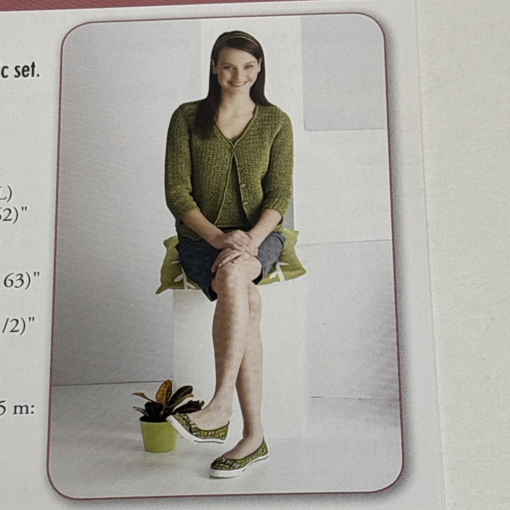 Sweater Set Crochet Pattern Cards Pages
