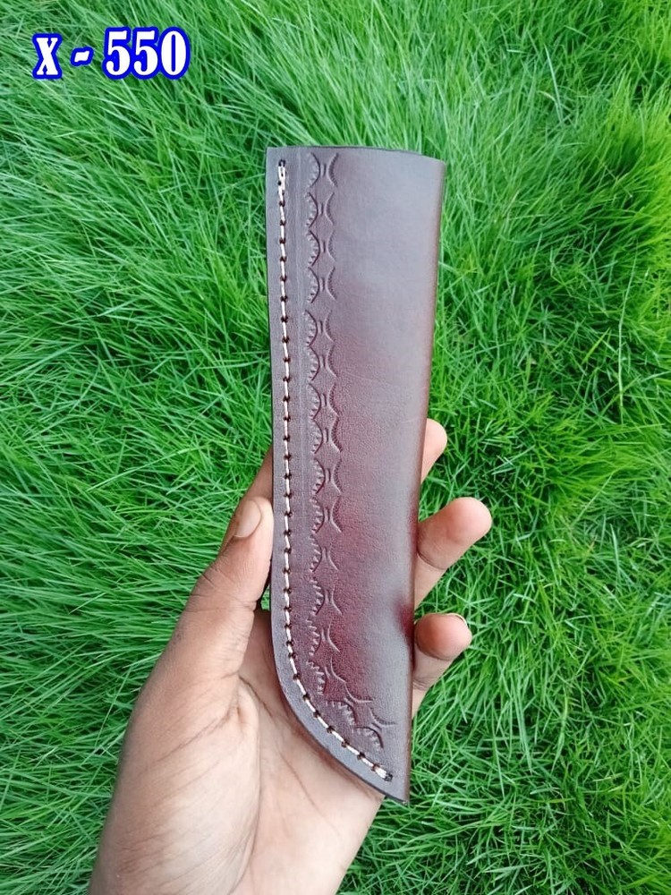 Custom Handmade Fixed Straight blade Leather Sheath / Holster  /vertical Knife