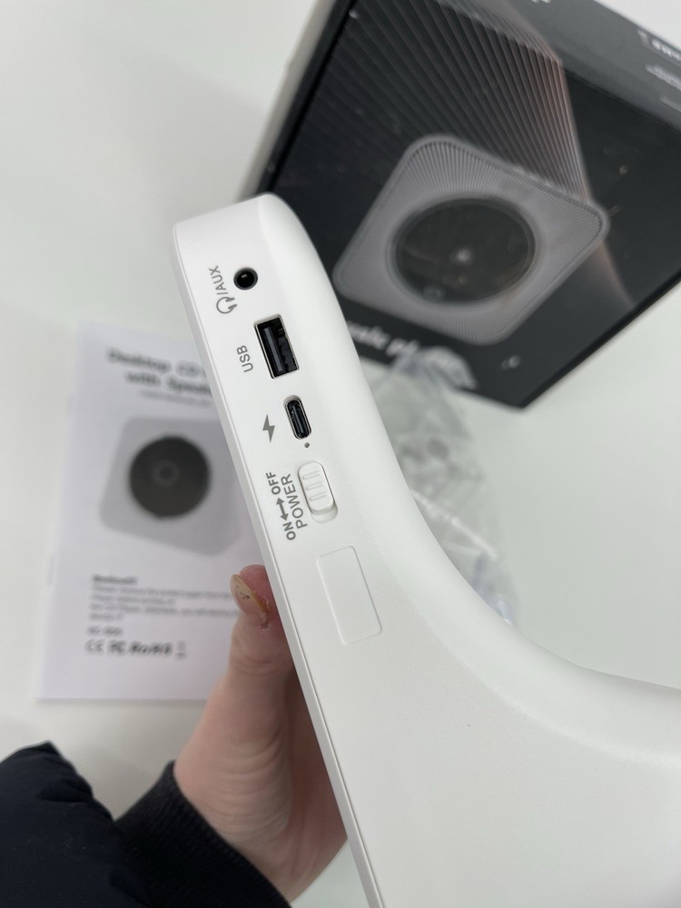 KOVCDVI CD Player for Home Desktop CD Player with Speakers