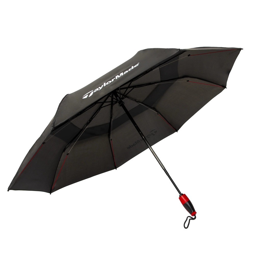 Large 47-inch Compact Golf Umbrella, Windproof Automatic Open Close, Black