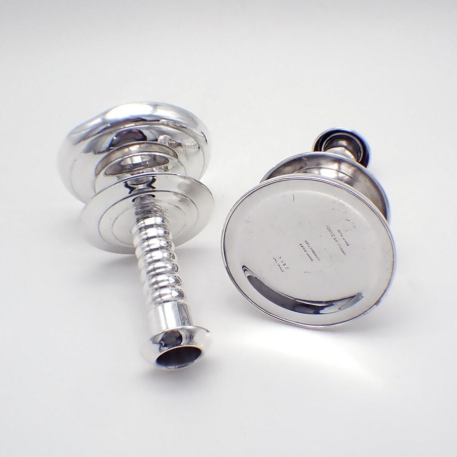 Candlesticks Pair Mayflower Reproduction Sterling Silver