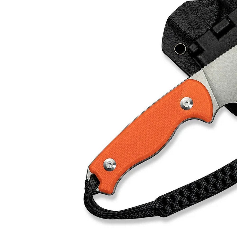 Civivi Timberbark Fixed Blade Knife Orange G10 Handle - C23094-2