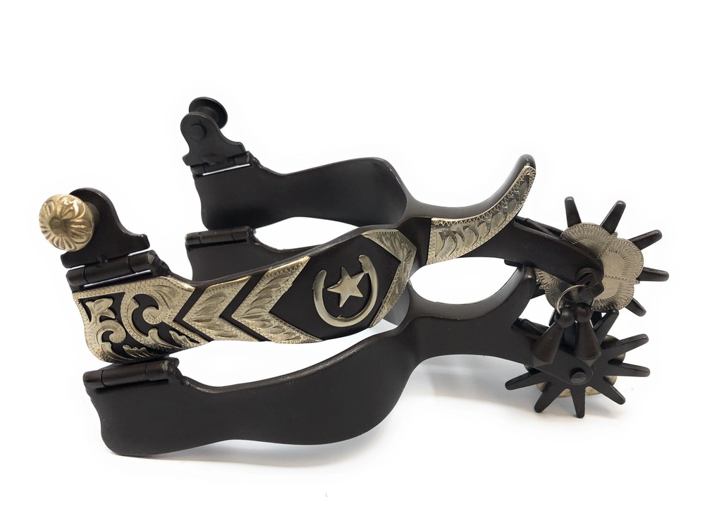 AJ Tack Western Show Spurs with Texas Star