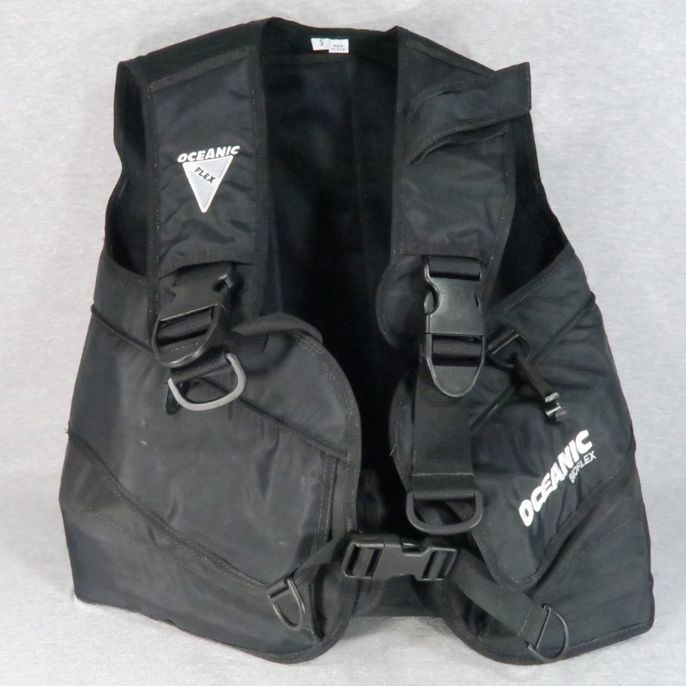 Oceanic Flex Bioflex Scuba Diving Vest Buoyancy Control Device (BCD) Small Black