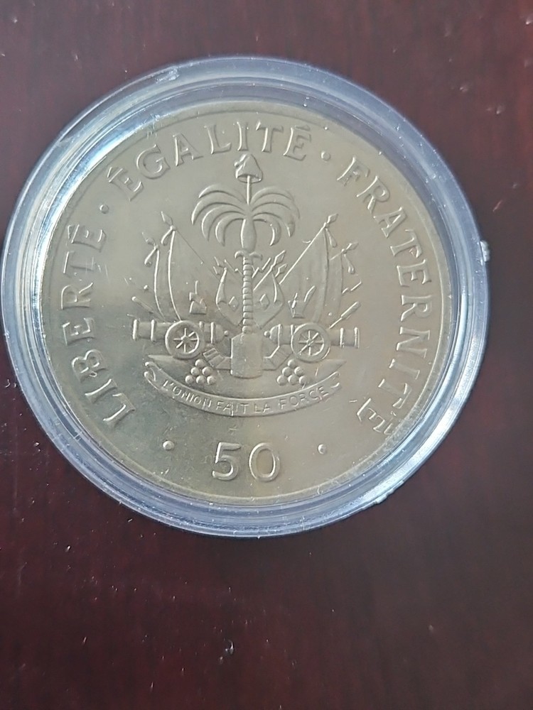 Haiti 50 Centimes Coin 1991 UNC