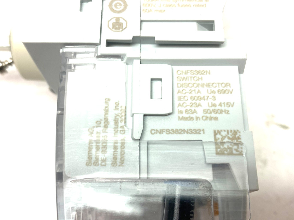 Siemens CNFS362N Low-Voltage Disconnect Switch 3-Ph 60A
