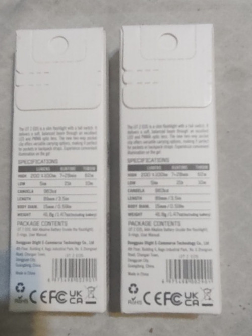 2 Olight I3T EOS Slim Tail Switch Flashlight New sealed