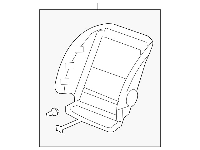 Genuine Honda Seat Back Panel 81128-SXT-A11ZA