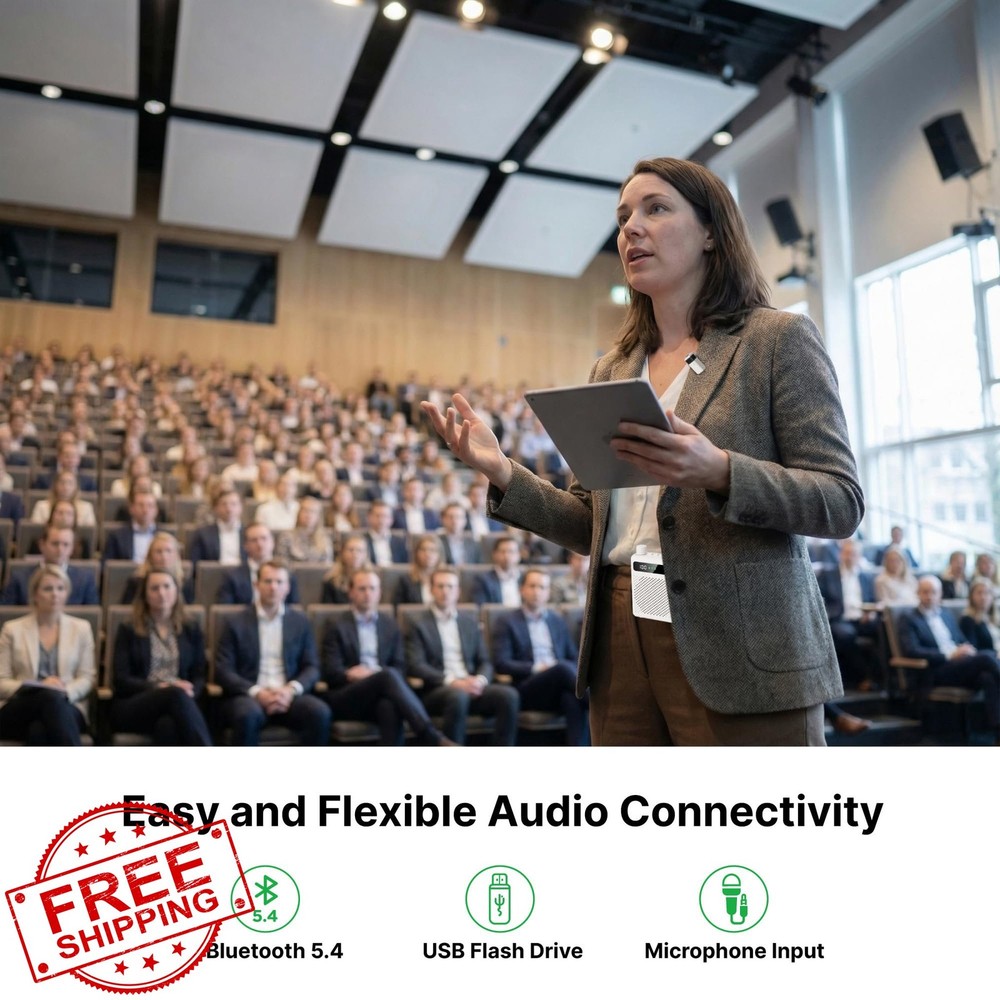 Xvolt Wireless Voice Amplifier 10W Bluetooth White Mic