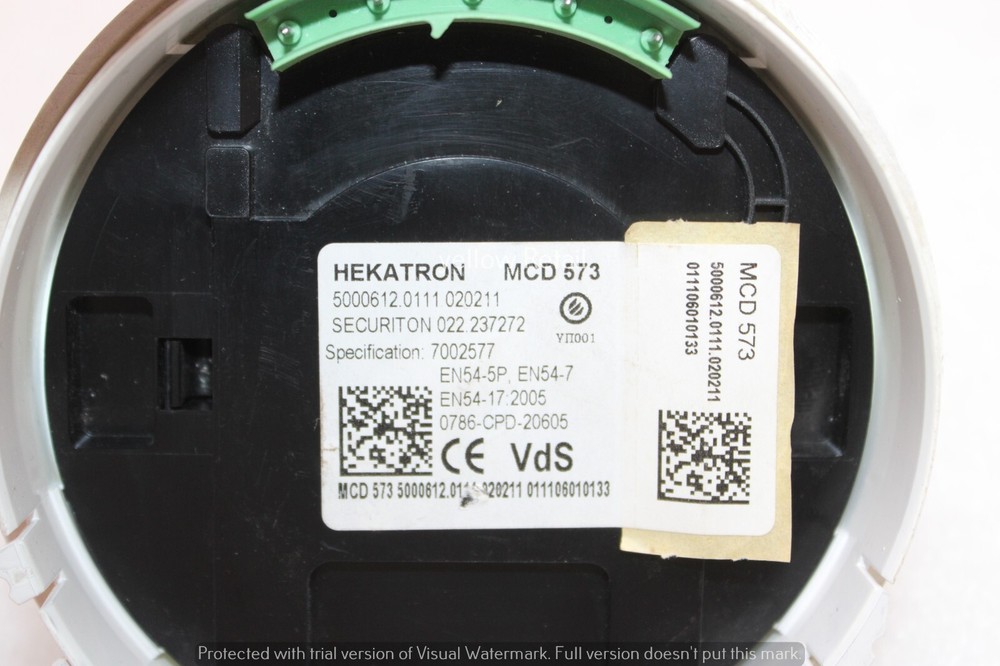 HEKATRON MCD 573 SMOKE DETECTOR