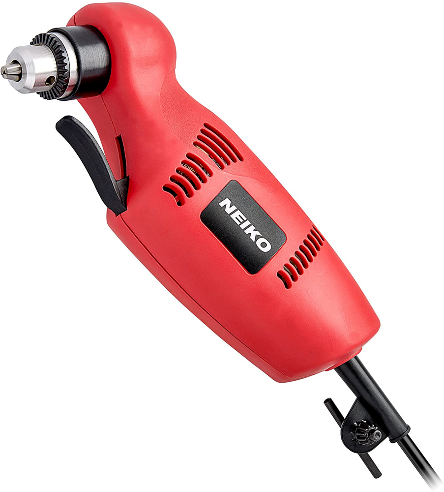 NEIKO 10529A 3/8" Close Quarter Angle Power Drill | 55-Degree Angle | Variable |