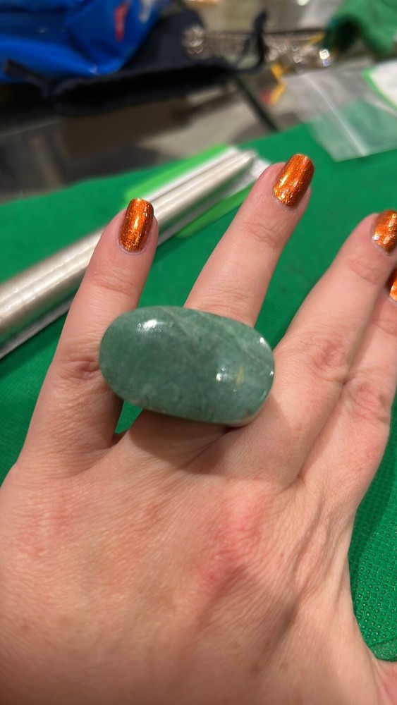 green aventurine ring