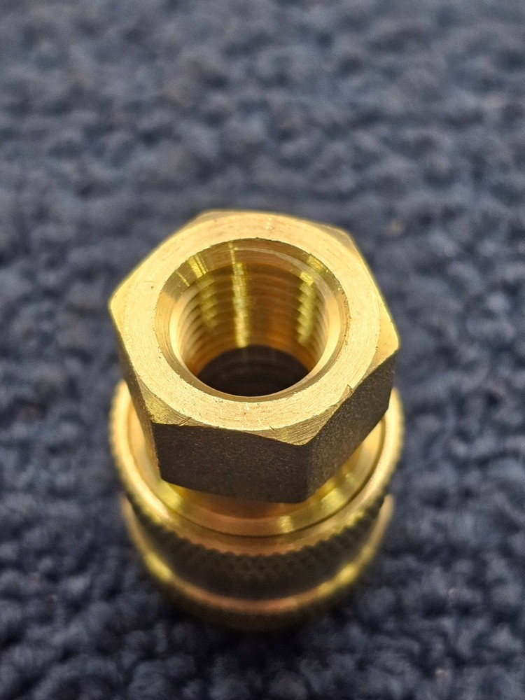 (QTY 5) Dixon 2EF2-B E-Series Straight Through Female Threaded Coupler - Brass