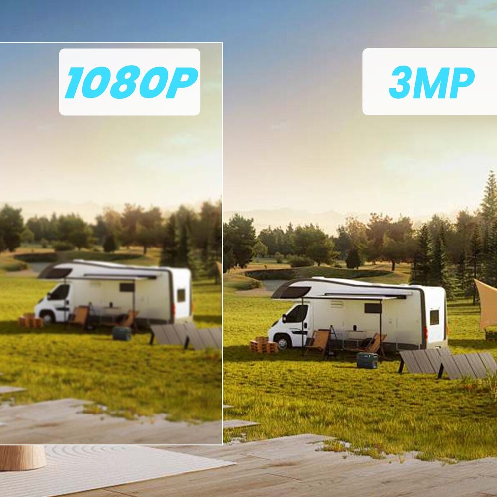 4Pack Wireless 5G WiFi Security Camera System Smart 3MP Outdoor PTZ Night Vision