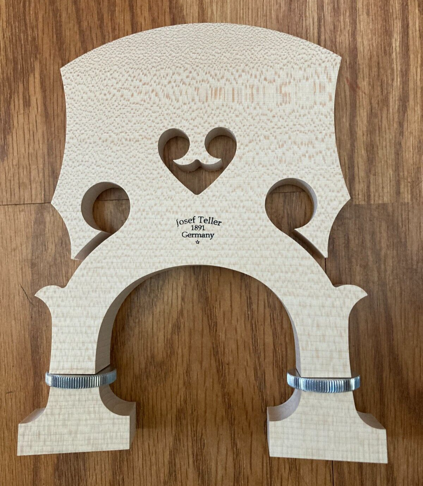 Upright Bass Bridge - Maple - Josef Teller 3/4 - Adjustable - Made in Germany