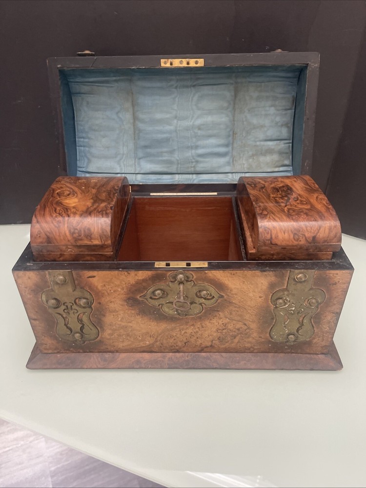 Antique Treasure Chest 12” X 7” X 6”