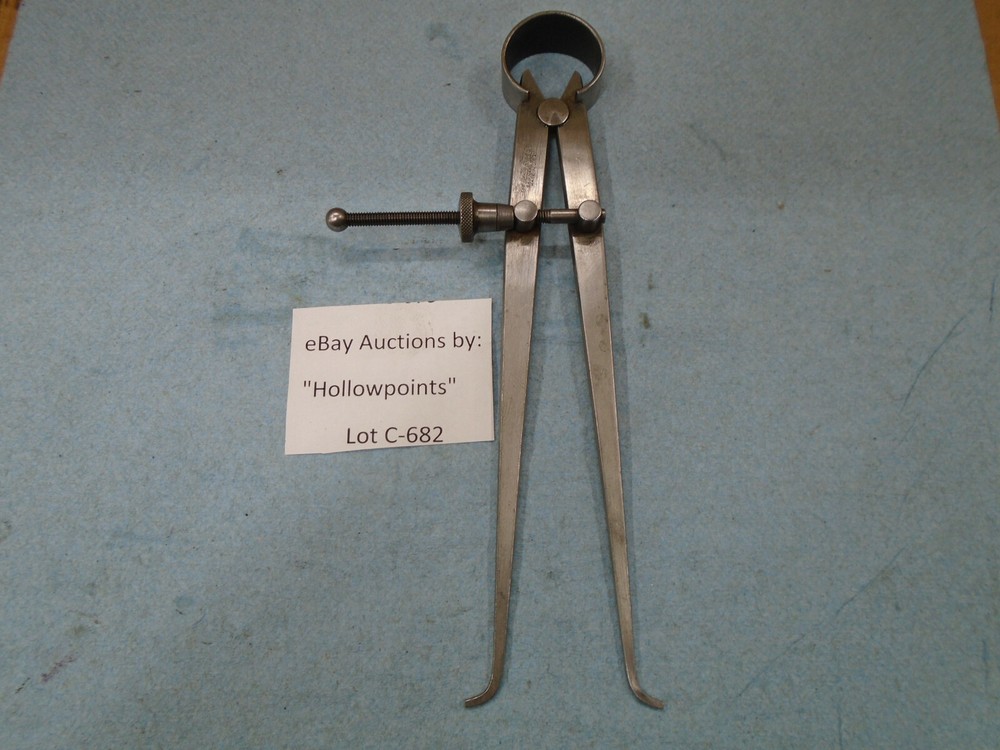 Lufkin No. 42 Inside 6" Spring Caliper w/ solid nut for Lathe Mill  C682