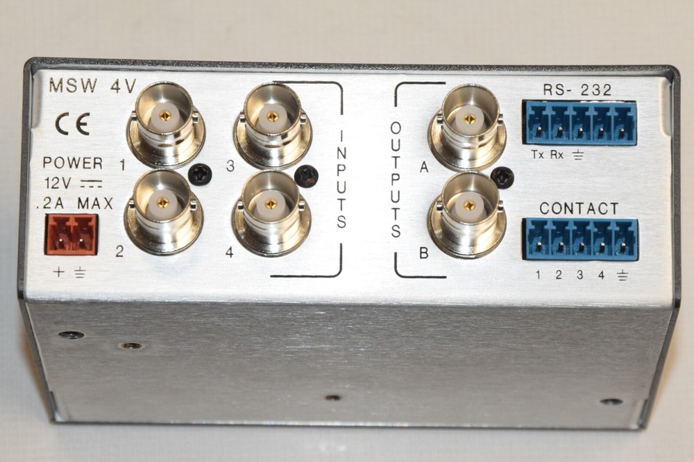 Extron MSW 4V RS 4 Input BNC Composite A/V Switcher (Main unit only)