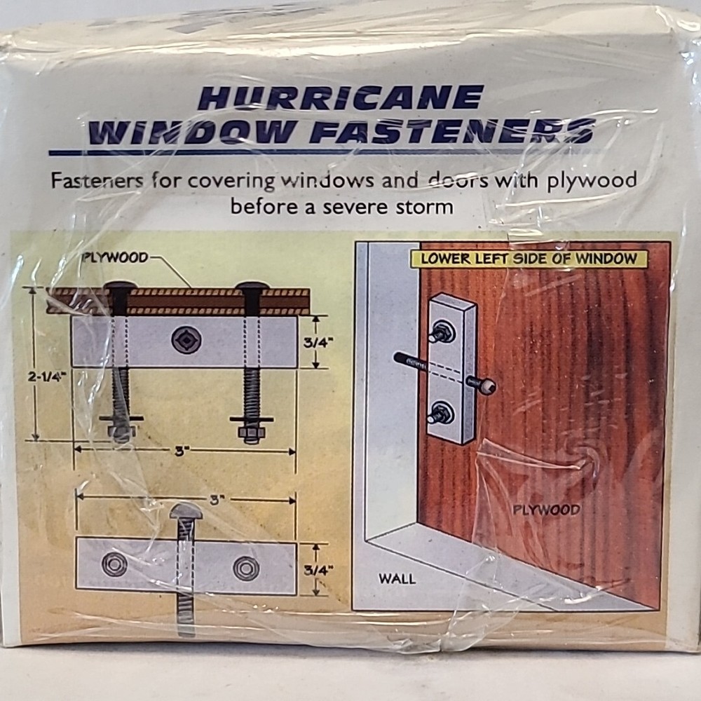 Window Door Hurricane Storm Tornado Anchoring Kit 8 Fastener Protection