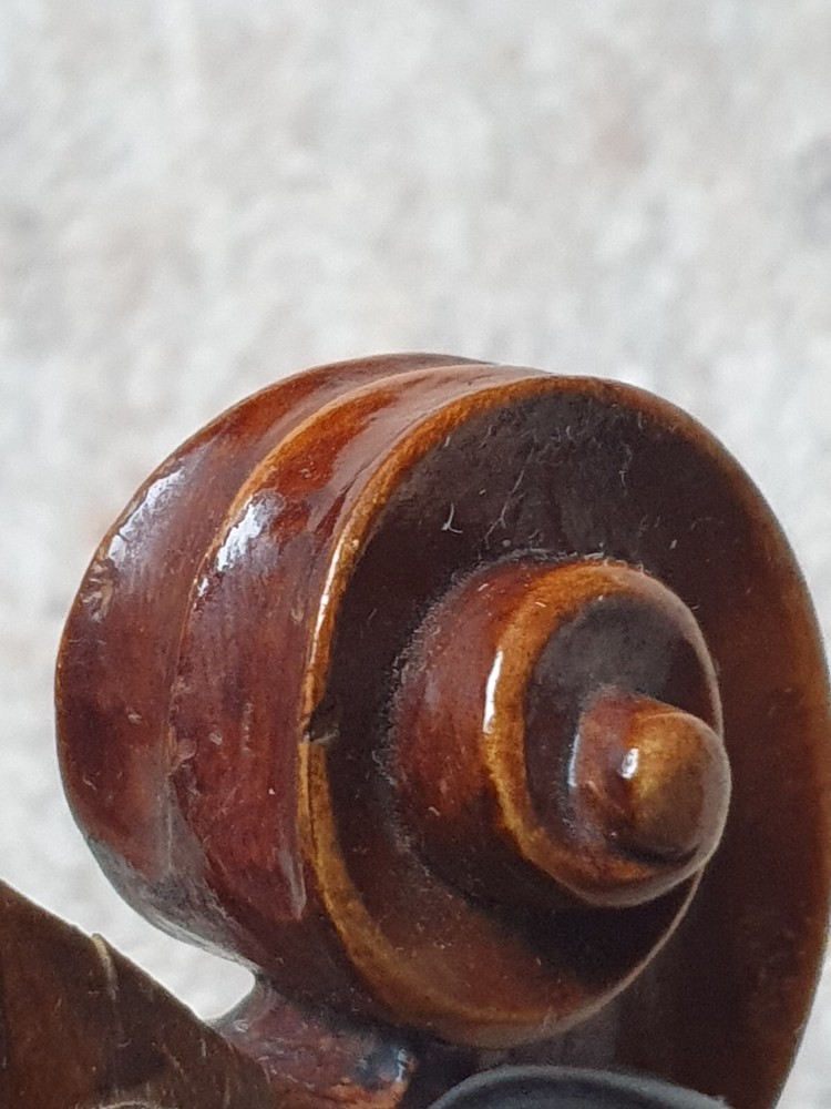 nice, old German 4/4 Violin "Stradivarius" Nicely flamed back!
