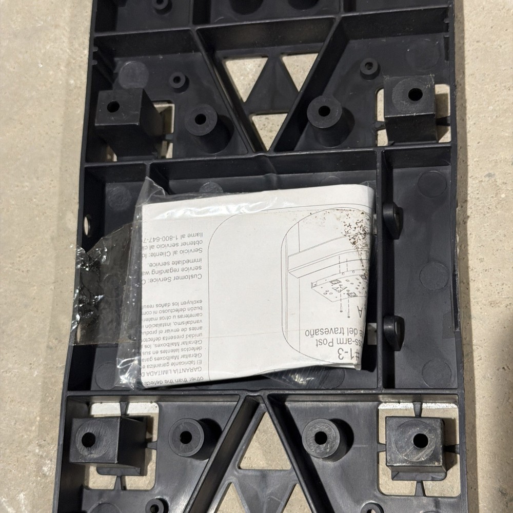 Gibraltar mailbox mounting board black