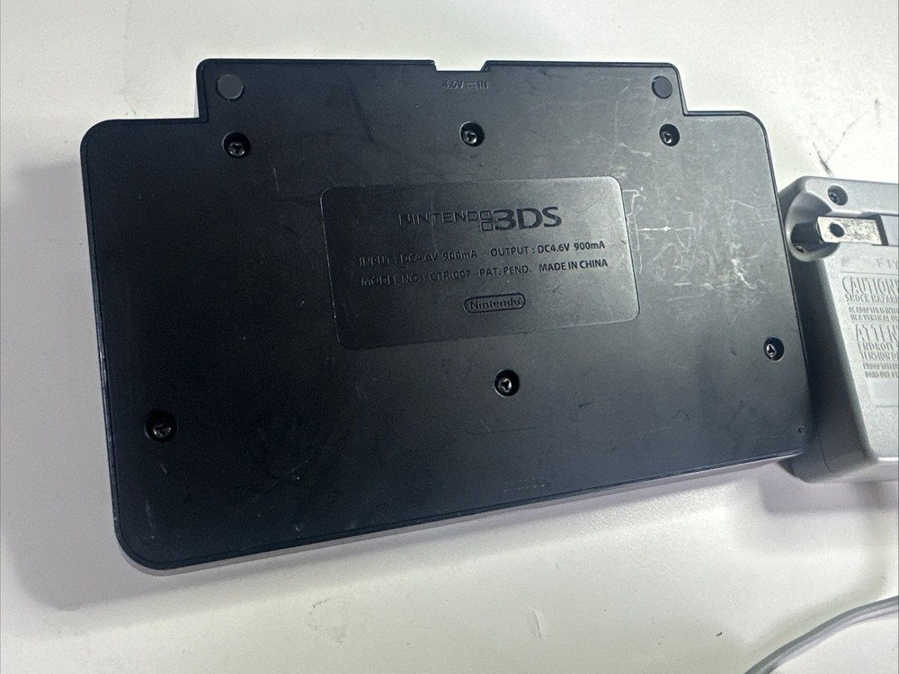 Original Nintendo 3DS Battery Charging Dock Cradle Base Black CTR-007 TESTED