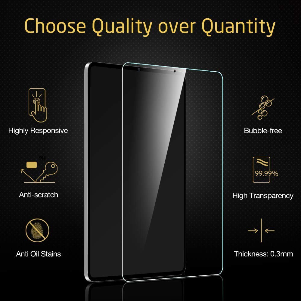 {3-Pack}Tempered Glass Screen Protector For iPad Pro 12.9" 2nd 3rd 4th 5th 6th