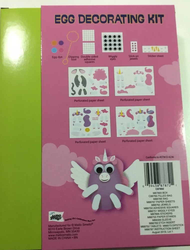 Mello Smello Unicorn Egg Decorating Kit