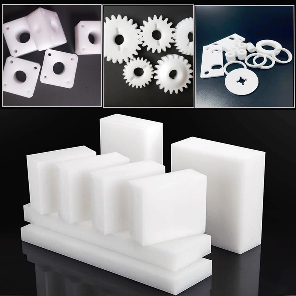 High-Density Polyethylene (HDPE) Plastic Sheet 1/4" Thick 12" X 16"- White HD...