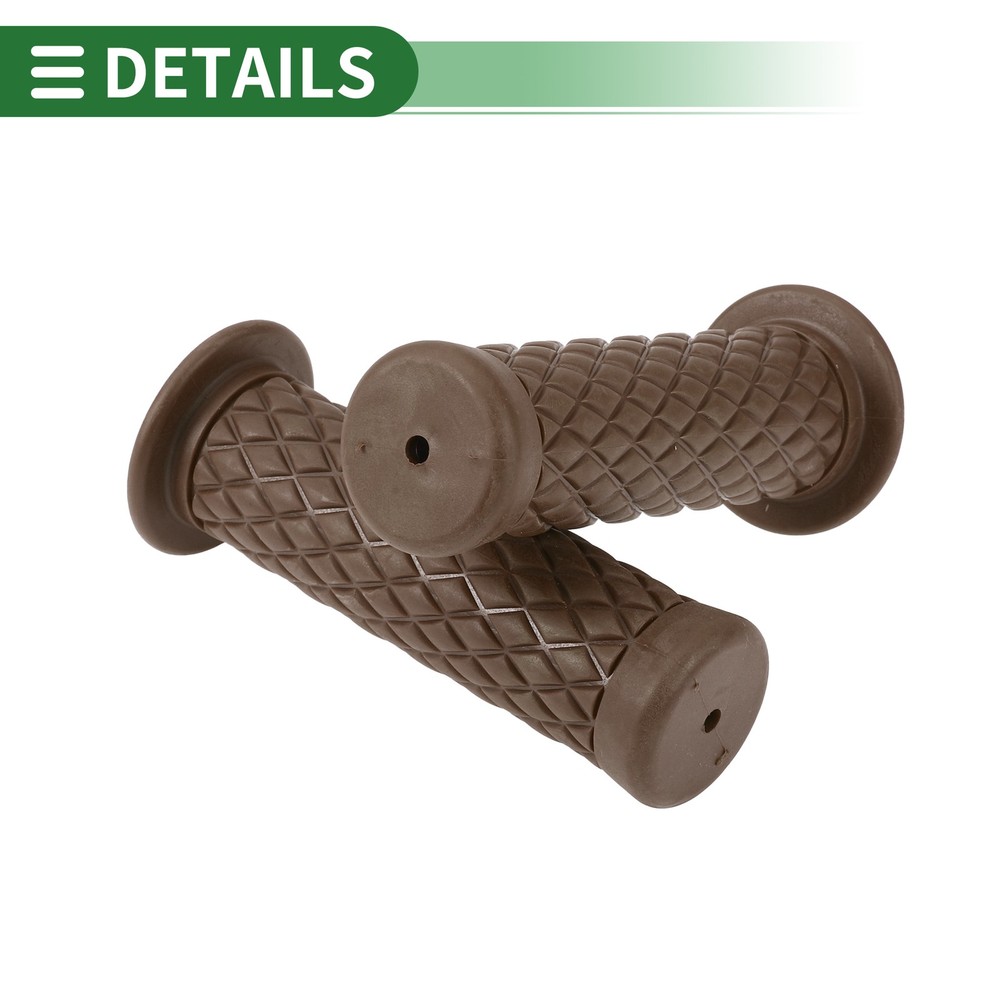 1" 25mm Motorcycle Knobs Handlebar Cover TPU Knobs Dark Brown