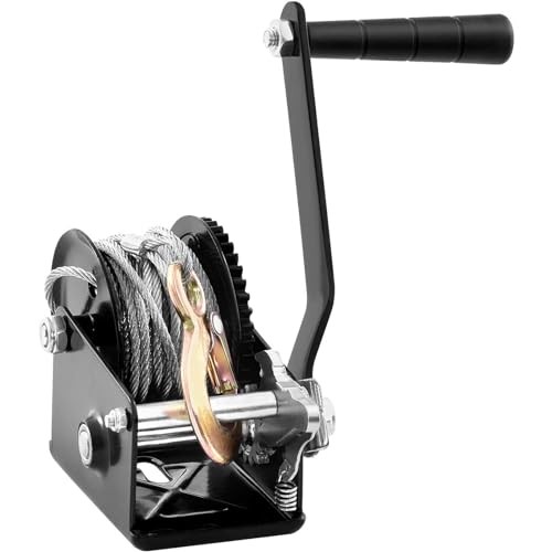 Hand Winch, 800 lbs Pulling Capacity Heavy Duty Rope Crank with 33 ft 800 LBS